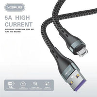 YESPLUS - YS-816 - Fast Charging USB To Micro USB Data Cable - 1M - Black