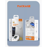 LDNIO - A3511Q - 3 Port Wall Charger With iPhone Cable 65W - White