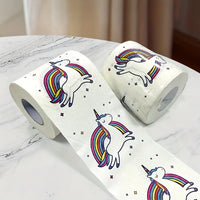 Rolls of Rainbow Creative Pony Cartoon Printed Paper
