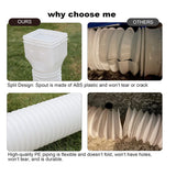 2-Pack Rain Gutter Downspout Extensions Flexible, Drain Downspout Extender