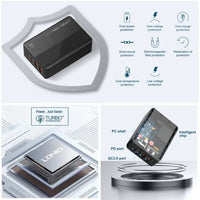 Fast Charging Hub Adapter 65Watt with 2 USB+2 Type C Port-(A4808Q)-LDNIO