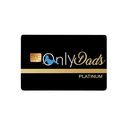 Only Dads" Premium Vinyl Credit Card Stickers / Protector