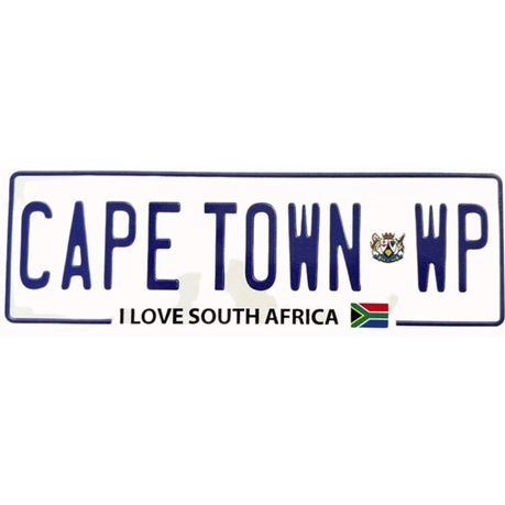 Cape Town WP Number Plate - I Love Cape Town