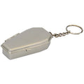 Casket-shaped pill/stuff box keyring