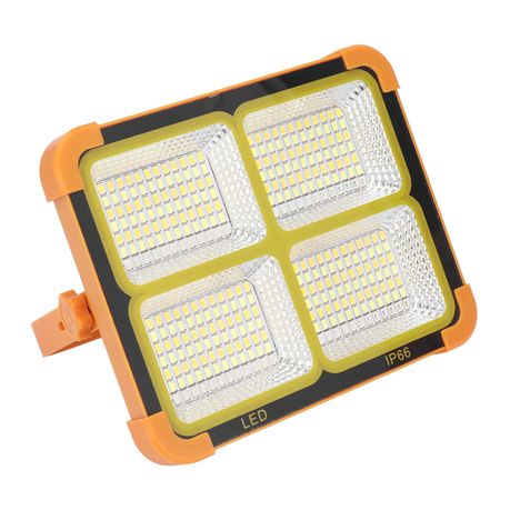 200W LED Solar Flood Light Work Light Adjustable Portable IP66