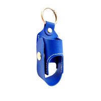 1pc Unisex Casual Faux Leather Keychain Pouches for Asthma Inhaler