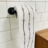 1 Roll Barbed wire Pattern Toilet Paper - one stripe