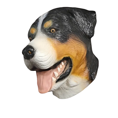 Adorable Rottweiler Dog Mask