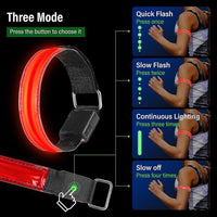 LED Light Adjustable Sports Armband