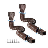 2-Pack Rain Gutter Downspout Extensions Flexible, Drain Downspout Extender