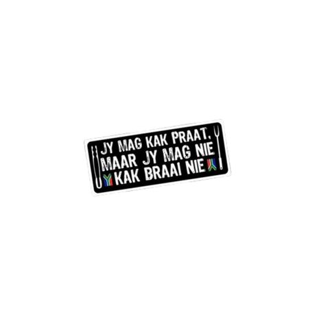 Funny Decal Sticker - Afrikaanse Braai