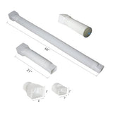 2-Pack Rain Gutter Downspout Extensions Flexible, Drain Downspout Extender