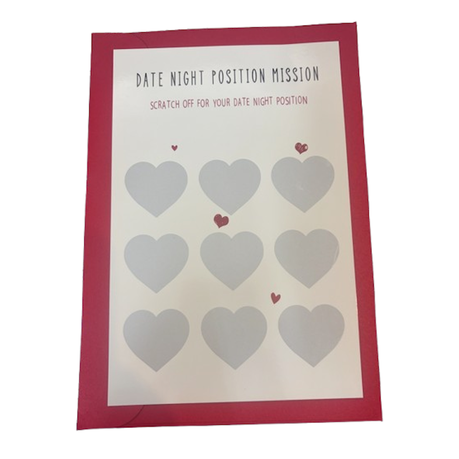 Funny Card - Date Night Position Mission - Scratch Card