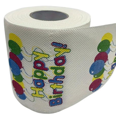 1 Piece Happy Birthday Printed Toilet Paper