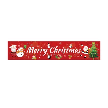 1Pc Merry Christmas Banner With Snowman