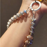 Piece Full Rhinestone Crystal Bear Charm Bracelet