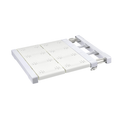 3-In-1 Adjustable Punch-Free Carbon + Plastic Storage Rack Divider