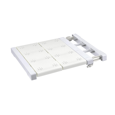 3-In-1 Adjustable Punch-Free Carbon + Plastic Storage Rack Divider
