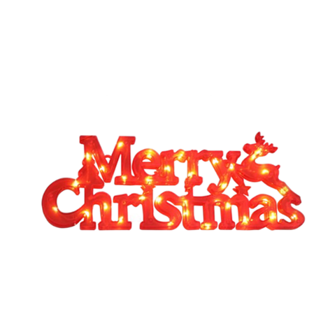 Merry Christmas Light - Battery Operated - Redlite