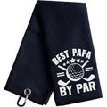 Golf Towel Funny Slogan- Best Papa By Par