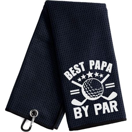 Golf Towel Funny Slogan- Best Papa By Par