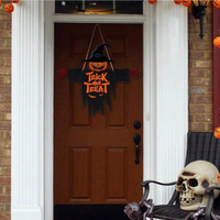 Halloween Trick Or Treat Sign - Front Door Decor