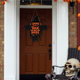 Halloween Trick Or Treat Sign - Front Door Decor