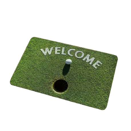Golf Door Mat- Hole in one - 80 L x 50 W cm