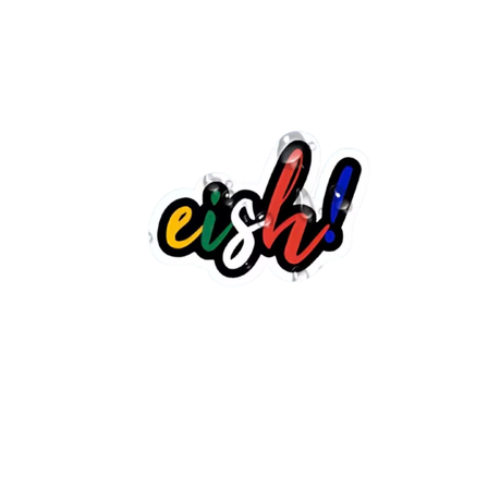 2pcs Eish Sticker Expressing South African Culture