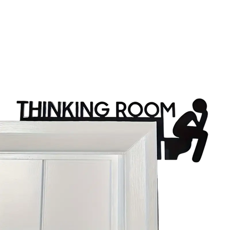 1 Piece Metal Wall Art - "Thinking Room"