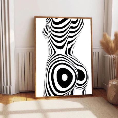 Woman Body Print Canvas Art