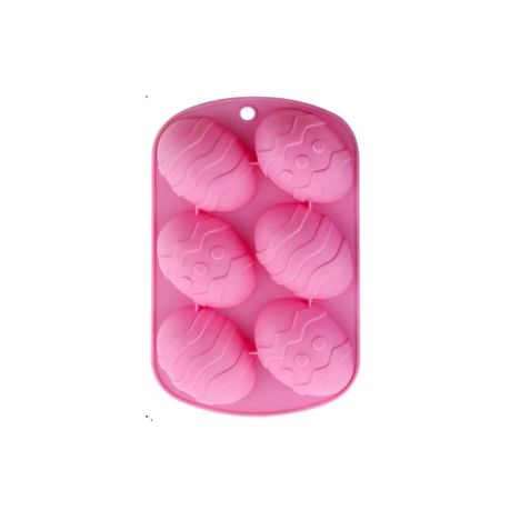 6-Cavity Silicone Easter Egg Mold