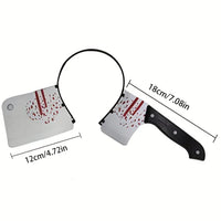 Halloween Decoration, Kitchen Knife Head Prop