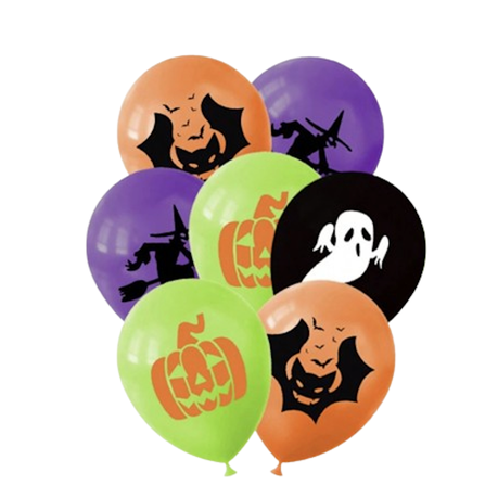Halloween Balloons Mixed Pack - 10