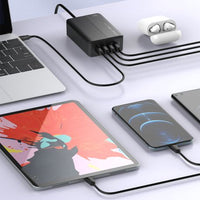 Fast Charging Hub Adapter 65Watt with 2 USB+2 Type C Port-(A4808Q)-LDNIO