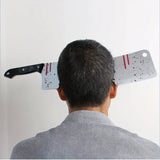 Halloween Decoration, Kitchen Knife Head Prop