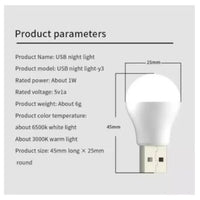 XO - Y1 - Mini Energy Efficient USB LED Light For Home / Office Use - White