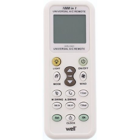 Well - Universal Air Conditioner Remote - Airload
