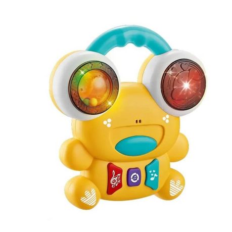 Frog Drum Educational Toy for Kids 12M+, Brainstorming with Portable Handle