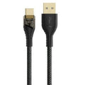 3A USB A- C fast charging cable with light indicator