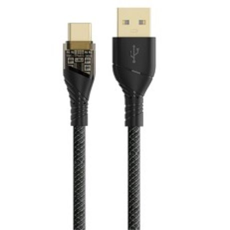 3A USB A- C fast charging cable with light indicator