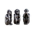 3pcs Set Modern Resin Monkey Sculpture
