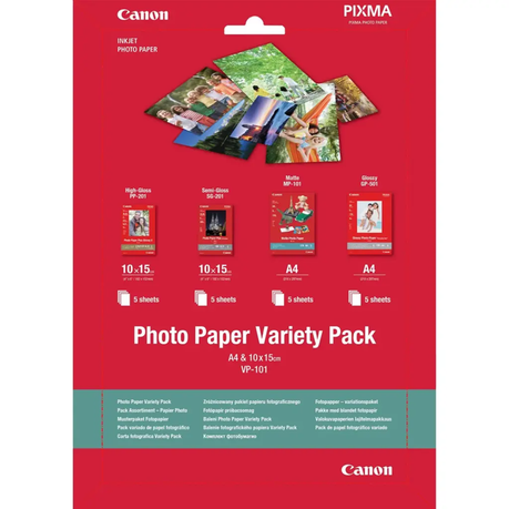 Canon VP-101 Photo Paper Variety Pack 4x6" - 20 Sheets