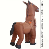 1 Piece New Halloween Walking Inflatable Horse Dress Costume