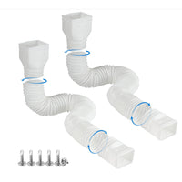 2-Pack Rain Gutter Downspout Extensions Flexible, Drain Downspout Extender