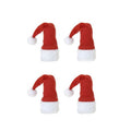 Christmas Santa Hat Stocking Wine Bottle Covers Set of 4