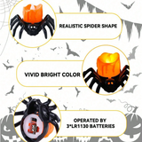 1 Pack Halloween Spider Tea Lights