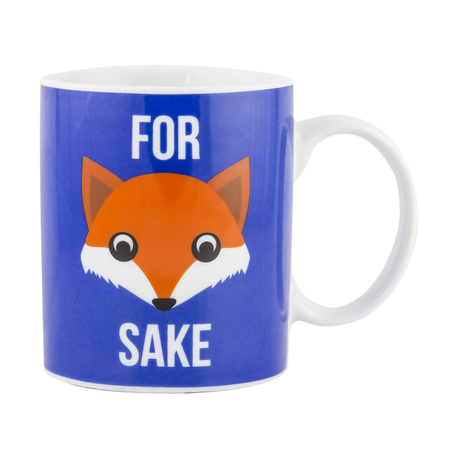 For Fox Sake Funny Ceramic Coffee Mug