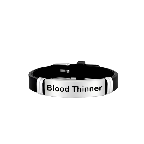 Blood Thinners Medical Alert ID Bracelet