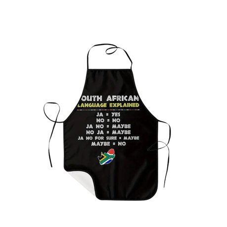 South African Language Explained Adjustable Cooking Apron